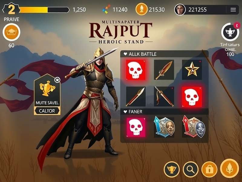 Rajput Heroic Stand character customization options